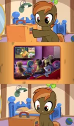 Size: 640x1080 | Tagged: accepted meme that never ends, applejack, button mash, button's odd game, derpibooru import, exploitable meme, fluttershy, mane six, meme, oc, oc:pauly sentry, pinkie pie, rainbow dash, rarity, sad movie meme, safe, the meme that never ends, twilight sparkle, under the bed