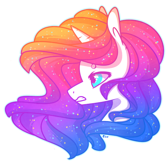 Size: 550x536 | Tagged: safe, artist:captivelegacy, derpibooru import, oc, oc:vivid visions, unofficial characters only, pony, unicorn, angry, beautiful, bright, female, mare, neon, pretty, solo, sparkles