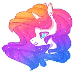 Size: 550x536 | Tagged: safe, artist:captivelegacy, derpibooru import, oc, oc:vivid visions, unofficial characters only, pony, unicorn, angry, beautiful, bright, female, mare, neon, pretty, solo, sparkles