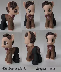 Size: 1600x1900 | Tagged: artist:roogna, brushable, custom, derpibooru import, doctor who, eleventh doctor, ponified, safe, the doctor, toy
