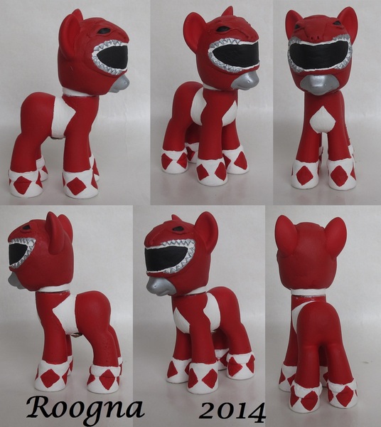 Size: 1250x1400 | Tagged: artist:roogna, brushable, custom, derpibooru import, ponified, power rangers, red ranger, safe, toy