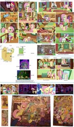 Size: 2600x4440 | Tagged: analysis, angel bunny, apple bloom, artist:aurek-skyclimber, blueprint, building, compilation, cutie mark crusaders, derpibooru import, fluttershy, fluttershy's cottage, idw, interior, map, parasprite, philomena, pinkie pie, rainbow dash, rarity, safe, scootaloo, screencap, spike, sweetie belle, twilight sparkle