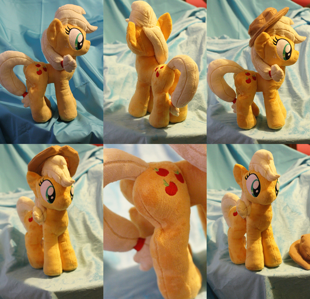 Size: 5000x4823 | Tagged: absurd resolution, applejack, artist:buttsnstuff, derpibooru import, irl, photo, plot, plushie, safe, solo