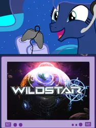 Size: 750x997 | Tagged: safe, derpibooru import, princess luna, gamer luna, exploitable meme, game, meme, obligatory pony, tv meme, wildstar