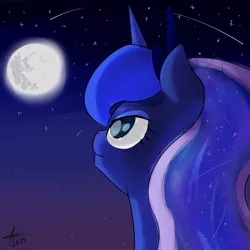 Size: 1280x1280 | Tagged: safe, artist:futaku, derpibooru import, princess luna, moon, solo