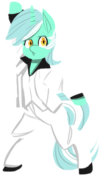 Size: 1216x2146 | Tagged: safe, artist:fauxsquared, derpibooru import, lyra heartstrings, pony, bipedal, clothes, saturday night fever, solo, suit