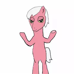 Size: 1600x1600 | Tagged: artist needed, safe, derpibooru import, oc, oc:i hate you, unofficial characters only, pony, bipedal, solo
