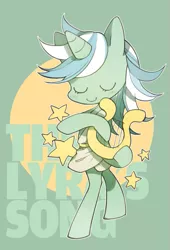 Size: 463x681 | Tagged: safe, artist:memoneo, derpibooru import, lyra heartstrings, pony, semi-anthro, arm hooves, bipedal, clothes, lyre, solo, toga