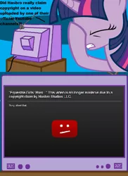 Size: 560x771 | Tagged: safe, derpibooru import, twilight sparkle, equestria girls, rainbow rocks, shake your tail, clothes, epic fail, exploitable meme, facehoof, fail, hasbro, meme, obligatory pony, shorts, tv meme, vulgar, you had one job, youtube