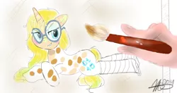 Size: 1280x674 | Tagged: artist:mrscurlystyles, contest entry, cutie mark, derpibooru import, jananimations, oc, oc:lynn, safe, sultry pose, titanic, unofficial characters only