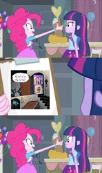 Size: 413x700 | Tagged: safe, derpibooru import, edit, edited screencap, idw, screencap, applejack, fluttershy, pinkie pie, rainbow dash, rarity, trixie, twilight sparkle, oc, oc:pauly sentry, equestria girls, equestria girls (movie), magical mystery cure, accepted meme that never ends, alicorn flash, apple closet, button's odd game, coco's gift, exploitable meme, flash's paper, forced meme, look what pinkie found, look what trixie found, lyra's score, mane six, meme, nature is so fascinating, newspaper meme, obligatory pony, pinkie's clipboard, sad movie meme, snips shirt, spike card meme, spike's comic, spongebob squarepants, squidville, the meme that never ends, the scary door, theater meme, too small didn't read, tv meme, under the bed