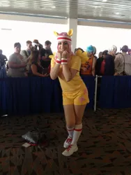 Size: 720x960 | Tagged: 2013, artist needed, convention, cosplay, derpibooru import, fluttershy, headband, human, hurricane fluttershy, irl, irl human, otakon, photo, safe, solo