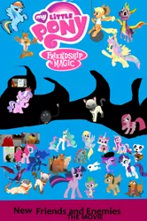 Size: 2920x4408 | Tagged: safe, derpibooru import, angel bunny, applejack, derpy hooves, diamond tiara, doctor whooves, fluttershy, pinkie pie, princess cadance, princess celestia, princess luna, rainbow dash, rarity, spike, time turner, twilight sparkle, alicorn, pony, 1000 hours in ms paint, bubsy, cover, crossover, cynder, don't hug me i'm scared, eva, firestar, getting real tired of your shit princess ava, green puppet, harry (dhmis), k.k. slider, lego, logo, mane six, manny reginald, mass crossover, ms paint, notepad (dhmis), pinkamena diane pie, princess ava, puppy in my pocket, red puppet, robin crowe, sagwa, sagwa the chinese siamese cat, spyro the dragon, strudel, the lego movie, tony the talking clock, unikitty, yellow puppet, zoe trent