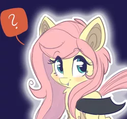 Size: 1280x1200 | Tagged: safe, artist:indiefoxtail, derpibooru import, fluttershy, bat pony, pony, askbattyshy, flutterbat, solo, tumblr