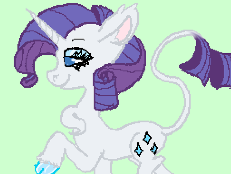 Size: 1019x765 | Tagged: artist:raritytalks, classical unicorn, derpibooru import, leonine tail, rarity, safe, solo