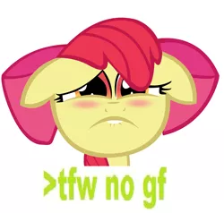 Size: 2024x1924 | Tagged: 4chan, apple bloom, derpibooru import, feels, forever alone, greentext, meme, safe, solo, text, tfw, tfw no gf