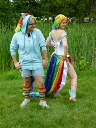 Size: 3456x4608 | Tagged: 2013, animenext, artist:avalon-cosplay, convention, cosplay, derpibooru import, human, irl, irl human, photo, rainbow dash, safe