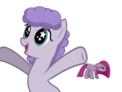 Size: 692x519 | Tagged: safe, artist:lizziepotatopad, derpibooru import, maud pie, pinkie pie, pony, alternate hairstyle, animated, balloon, bipedal, floppy ears, frown, glitch, maudalina daisy pie, maudie pie, mouth hold, open mouth, personality swap, pinkamena diane pie, role reversal, silly, smiling, wide eyes, wingding eyes, wrong cutie mark