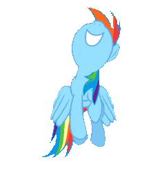Size: 525x559 | Tagged: safe, derpibooru import, edit, edited screencap, screencap, rainbow dash, the crystal empire, animated, background removed, cute, dashabetes, excited, flapping, flying, grin, hoofy-kicks, nose in the air, simple background, smiling, solo, transparent background