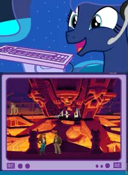 Size: 541x734 | Tagged: atlantis, derpibooru import, exploitable meme, gamer luna, indiana jones, indiana jones and the fate of atlantis, lucasarts, meme, obligatory pony, pc game, point and click, princess luna, safe, sophia hapgood, tv meme