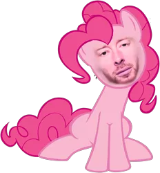 Size: 2380x2560 | Tagged: derpibooru import, pinkie pie, radiohead, safe, thom yorke