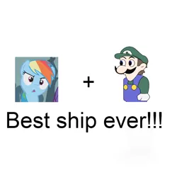 Size: 1000x1000 | Tagged: derpibooru import, exploitable meme, meme, op is on drugs, rainbow dash, safe, shipping, text, weegee, wtf