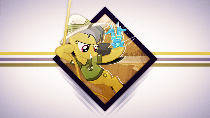 Size: 1920x1080 | Tagged: a.k. yearling, artist:delectablecoffee, artist:rdbrony16, artist:taigalife, collaboration, daring do, derpibooru import, edit, ghastly gorge, rope, safe, sapphire statue, solo, statue, swing, vector, wallpaper, wallpaper edit