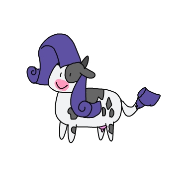 Size: 370x369 | Tagged: artist:kushina13, cow, derpibooru import, raricow, rarity, safe, simple background, solo, species swap, udder