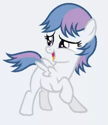 Size: 396x460 | Tagged: safe, artist:unoriginai, derpibooru import, oc, oc:ramble, unofficial characters only, pegasus, pony, filly, offspring, parent:rumble, parent:sweetie belle, parents:rumbelle, solo