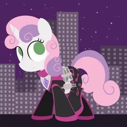 Size: 1280x1280 | Tagged: artist:dtcx97, clothes, costume, derpibooru import, safe, sidekick, solo, sweetie belle