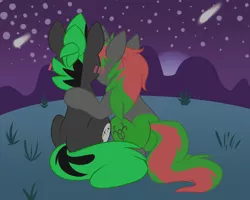 Size: 2500x2000 | Tagged: safe, artist:scribblerex, derpibooru import, oc, unofficial characters only, earth pony, pony, unicorn, couple, female, male, straight