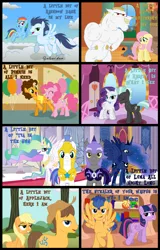 Size: 1600x2496 | Tagged: safe, artist:gutovi, derpibooru import, applejack, bulk biceps, caramel, cheese sandwich, flash sentry, fluttershy, pinkie pie, princess celestia, princess luna, rainbow dash, rarity, soarin', thunderlane, twilight sparkle, twilight sparkle (alicorn), alicorn, pony, accessory swap, bedroom eyes, blushing, carajack, cheesepie, cloud, cloudy, comic, egg, exploitable meme, eyes closed, female, flashlight, floppy ears, flutterbulk, flying, gak, grin, guardluna, lou bega, male, mambo no. 5, mane six, mare, meme, open mouth, phoenix egg, rarilane, royal guard, shipping, smiling, soarindash, song reference, spread wings, straight, waifu thief