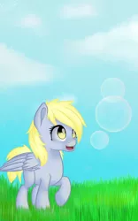 Size: 936x1500 | Tagged: artist:shiarr, derpibooru import, derpy hooves, filly, safe, solo, younger