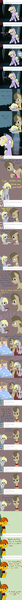 Size: 565x15390 | Tagged: safe, artist:lilliesinthegarden, derpibooru import, derpy hooves, dinky hooves, doctor whooves, time turner, oc, oc:emberbell, pegasus, pony, ask emberbell, ask, bed, bowtie, comic, crying, female, mare, necktie, sigh, tumblr