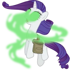 Size: 3000x2978 | Tagged: safe, artist:ruinedomega, derpibooru import, rarity, pony, unicorn, inspiration manifestation, corrupted, dark magic, exorcism, female, glowing eyes, high res, inspirarity, magic, mare, ponyscape, possessed, saddle bag, solo, vector