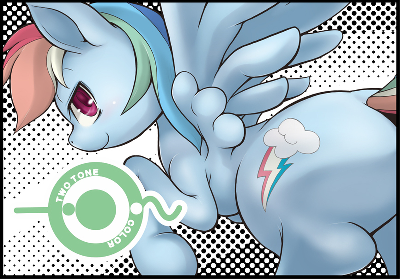 Size: 866x604 | Tagged: artist:korurun, derpibooru import, doujin, explicit source, plot, preview, rainbow dash, safe, solo