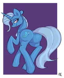 Size: 1280x1557 | Tagged: dead source, suggestive, artist:asadama, derpibooru import, trixie, pony, unicorn, featureless crotch, female, mare, plot, solo, solo female