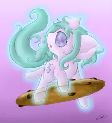Size: 550x600 | Tagged: safe, artist:spectralpony, derpibooru import, oc, oc:okiku, unofficial characters only, ghost, cookie, food, solo