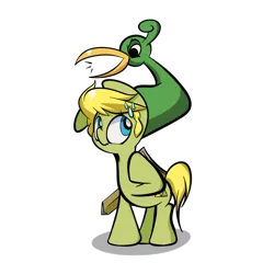 Size: 1280x1280 | Tagged: dead source, safe, artist:turtlefarminguy, derpibooru import, ponified, ezlo, frown, link, nervous, open mouth, raised hoof, simple background, sweat, sword, the legend of zelda, transparent background, vector, weapon, yelling