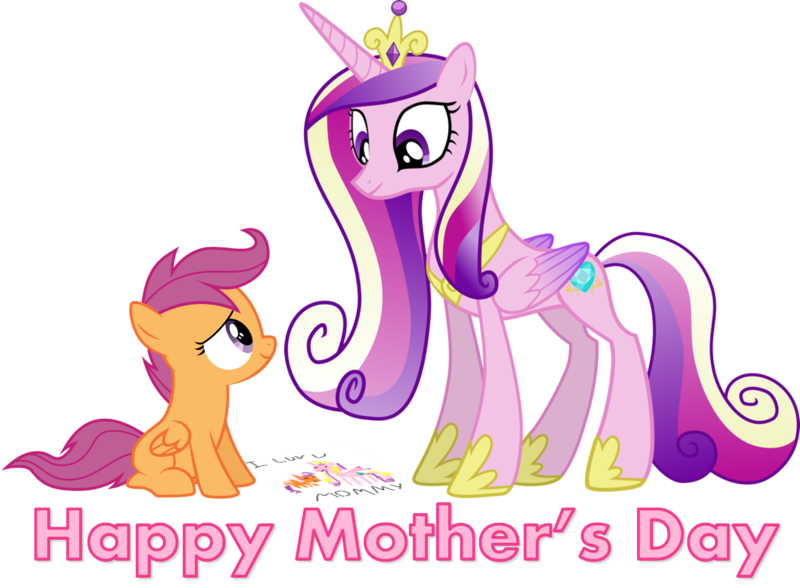 Size: 1326x974 | Tagged: artist:bronybyexception, artist:kysss90, artist:sakatagintoki117, derpibooru import, drawing, headcanon, heartwarming, mother's day, princess cadance, safe, scootaloo, scootalove