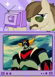 Size: 538x743 | Tagged: anime, dance fever, derpibooru import, exploitable meme, giant robot, goldorak, go nagai, grendizer, meme, obligatory pony, safe, tv meme, ufo robo grendizer