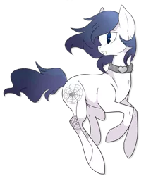 Size: 814x981 | Tagged: safe, artist:rannarbananar, derpibooru import, oc, oc:anabelle, unofficial characters only, earth pony, pony, cutie mark, necklace, solo