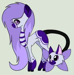 Size: 478x483 | Tagged: safe, artist:solarsystemadopts, derpibooru import, oc, unofficial characters only, cat, original species, adoptable, augmented tail, solo, wat