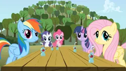 Size: 1365x768 | Tagged: applebuck season, derpibooru import, fluttershy, pinkie pie, rainbow dash, rarity, safe, screencap, twilight sparkle