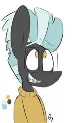 Size: 400x667 | Tagged: safe, artist:the-ghost-toast, derpibooru import, thunderlane, pegasus, pony, braces, clothes, glasses, male, simple background, solo, stallion, white background, yearbook photo, younger