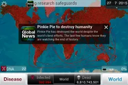 Size: 480x320 | Tagged: armageddon, barely pony related, derpibooru import, pandemic, pinkie pie, plague inc evolved, safe, world map