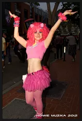 Size: 1388x2048 | Tagged: 2012, artist needed, clothes, convention, cosplay, derpibooru import, human, irl, irl human, midriff, photo, pinkie pie, safe, san diego comic con, solo, tutu