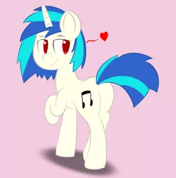 Size: 1024x1035 | Tagged: safe, artist:abstract-spectrum, derpibooru import, vinyl scratch, heart, solo