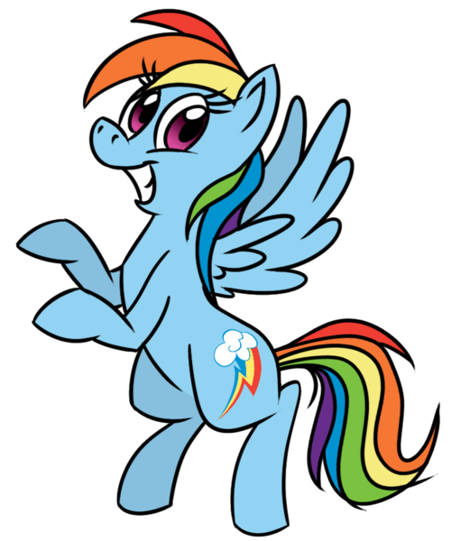 Size: 742x890 | Tagged: safe, artist:fractiouslemon, derpibooru import, rainbow dash, pegasus, pony, bipedal, cute, female, grin, looking at you, mare, simple background, smiling, solo, spread wings, transparent background