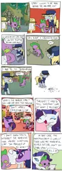 Size: 700x1932 | Tagged: safe, artist:foudubulbe, derpibooru import, derpy hooves, rarity, spike, twilight sparkle, pegasus, pony, comic, female, heartwarming, hug, letter, library, mail, mailbag, mailbox, mailmare, male, mare, shipping, sparity, straight